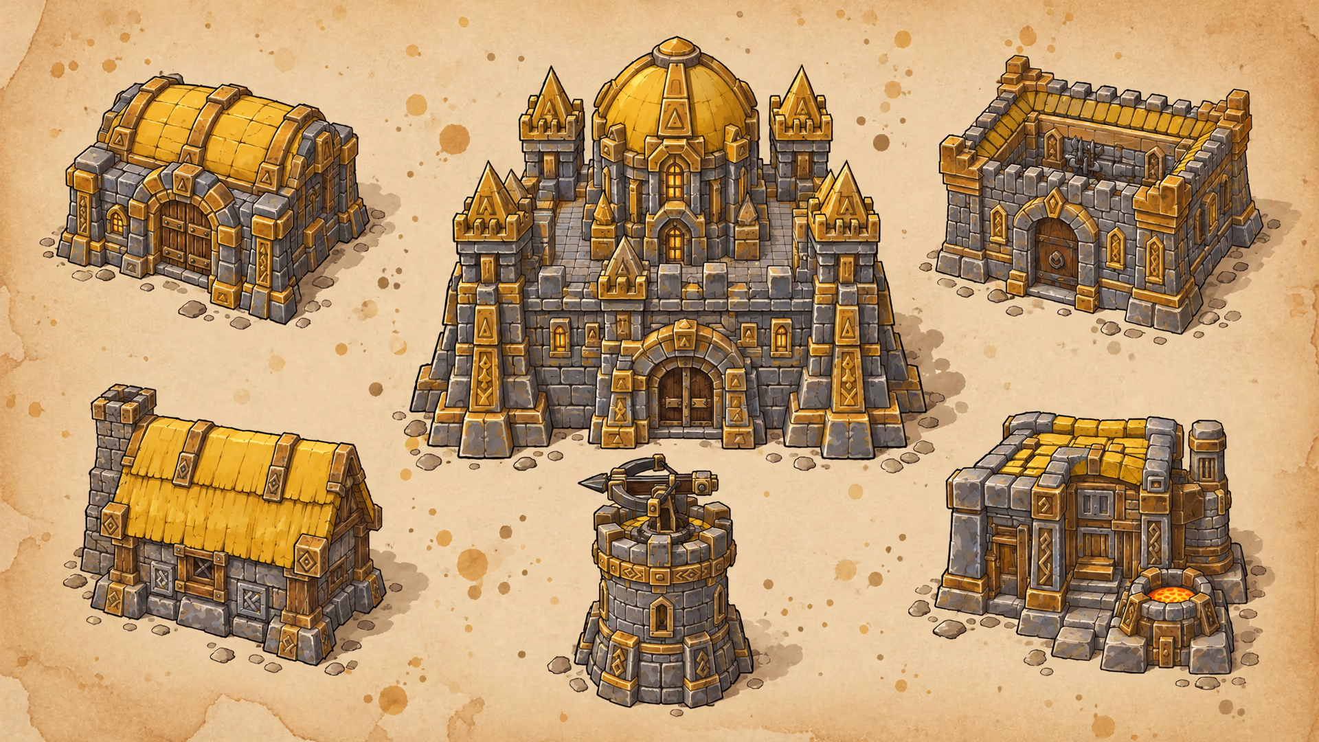Dwarves buildings