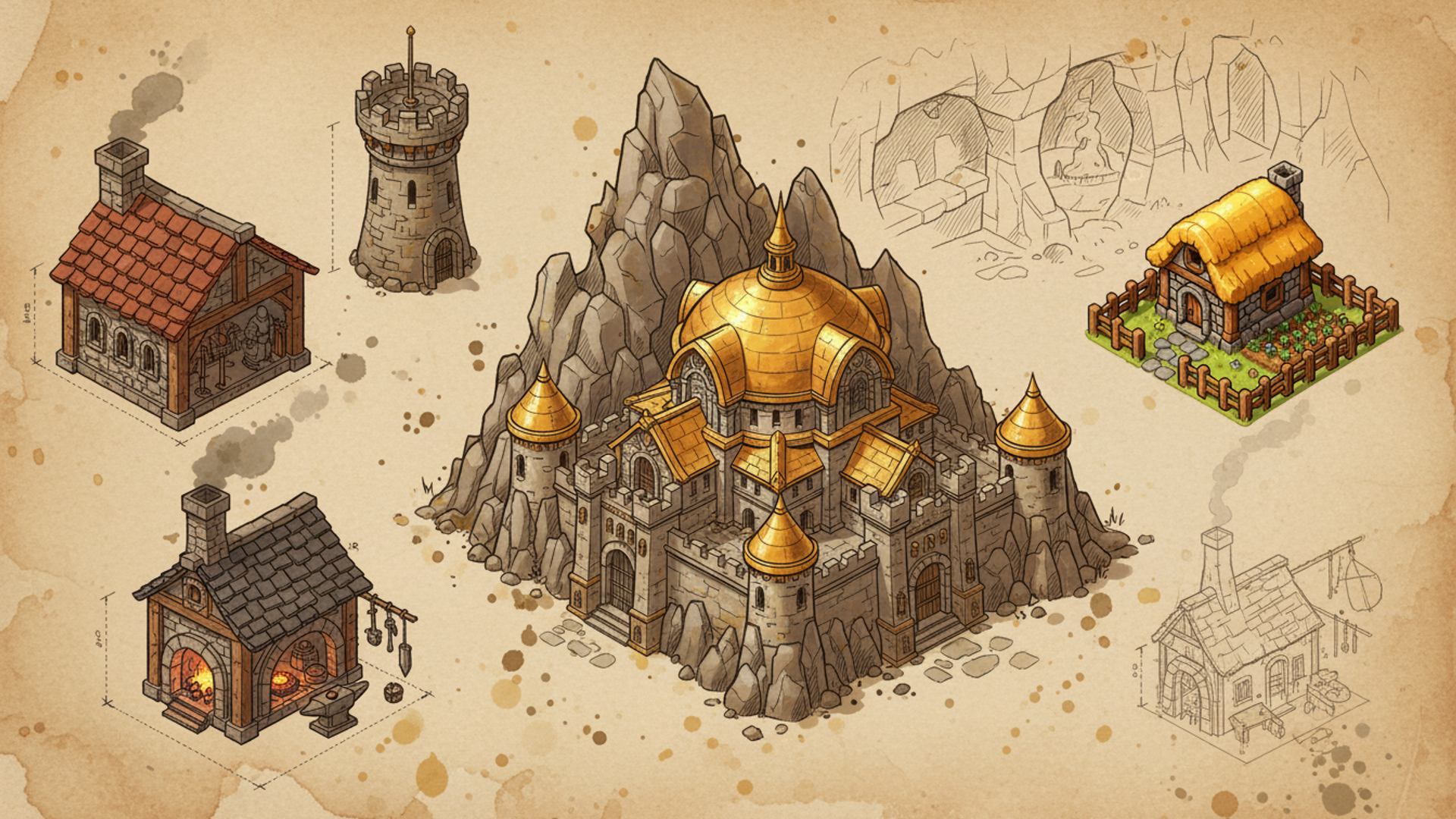 Dwarves buildings