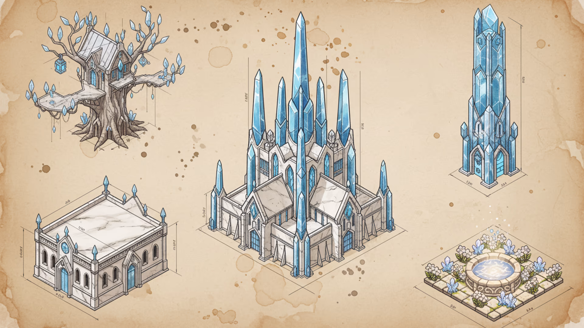 High Elves buildings