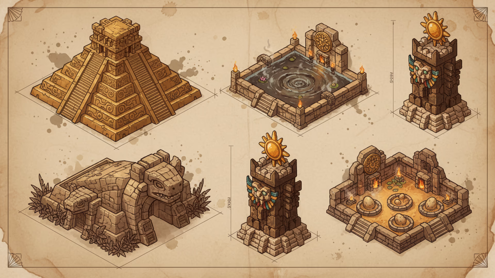 Lizardmen buildings