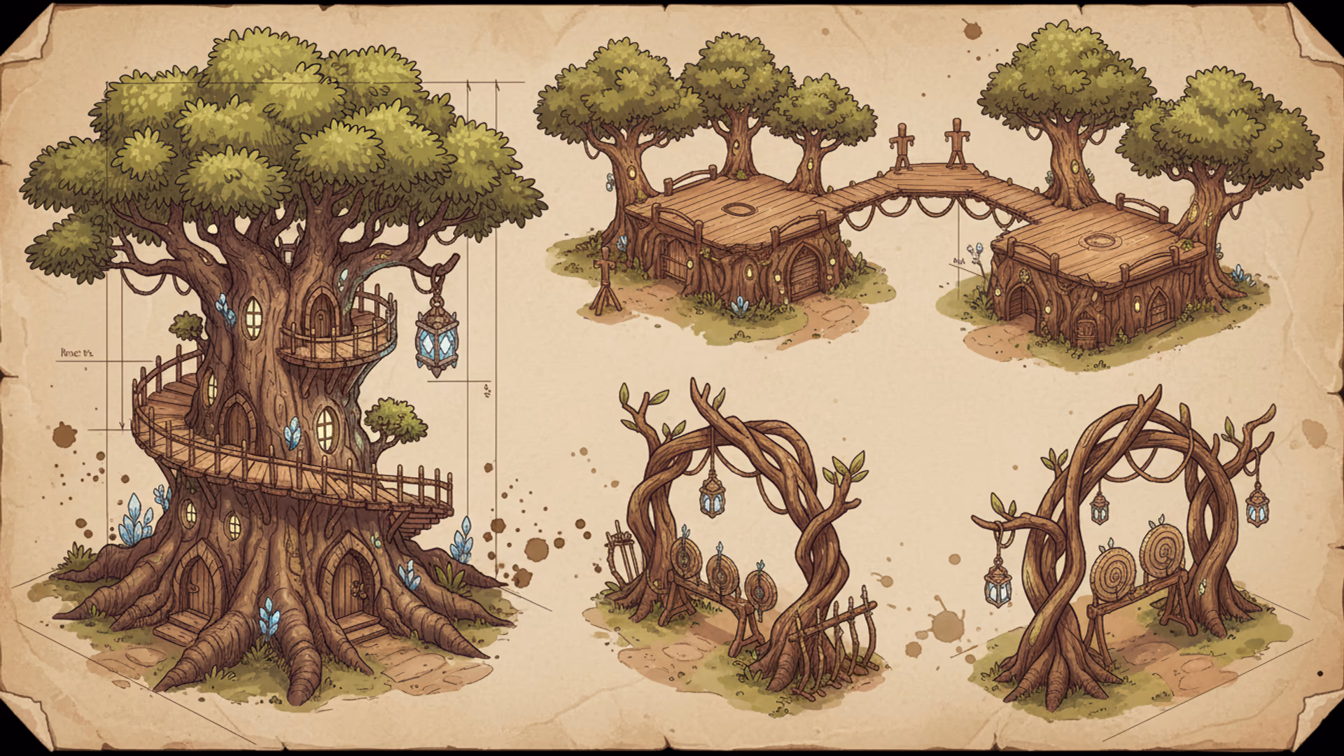 Wood Elves buildings