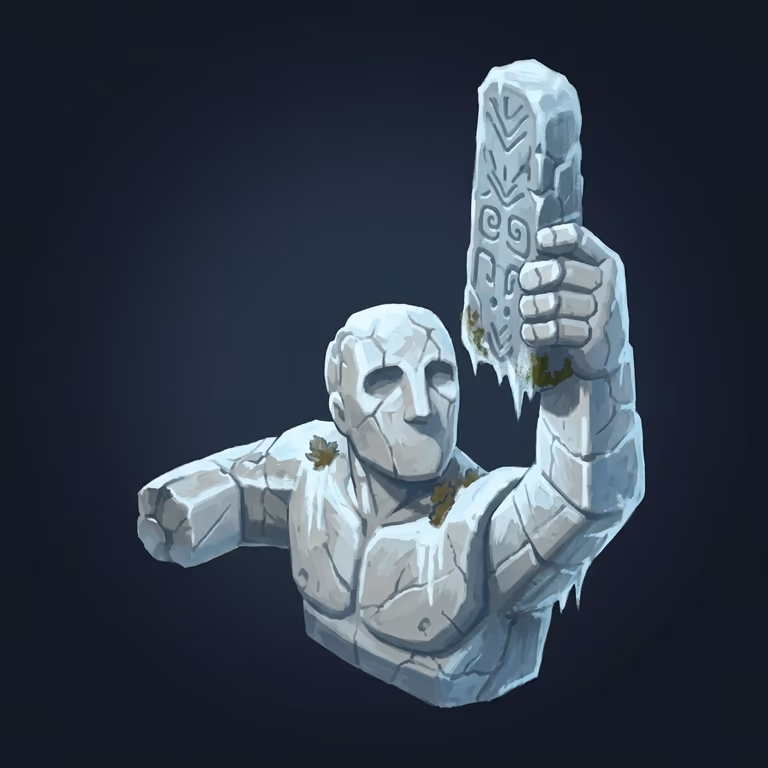Ice-Locked Monument