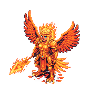 High Priestess Alethea the Solar Phoenix model